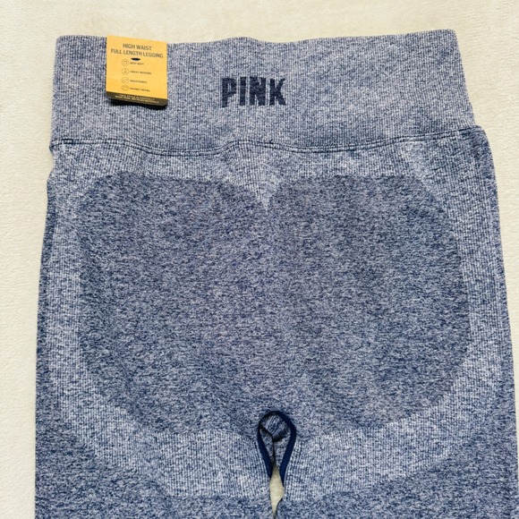 PINK Leggings Womens Large‎ Blue Gray High Waisted Full Length Activewear NWT - Picture 6 of 15